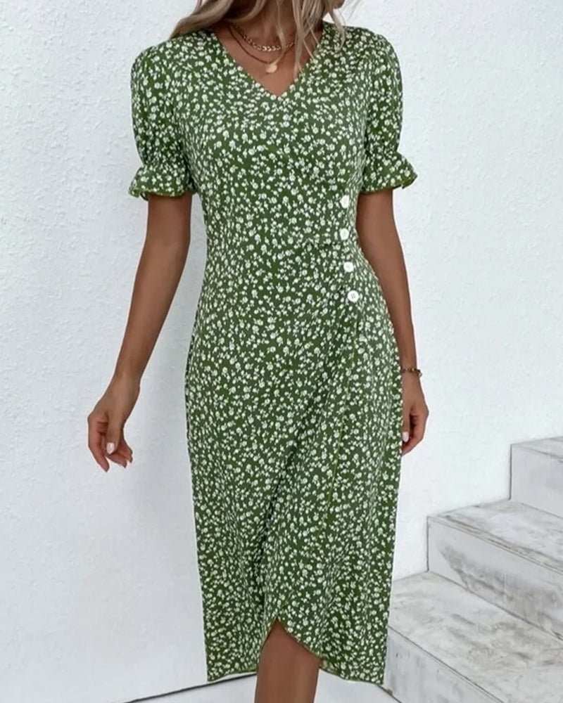 Tilda - Robe Boutonnée Raffinée