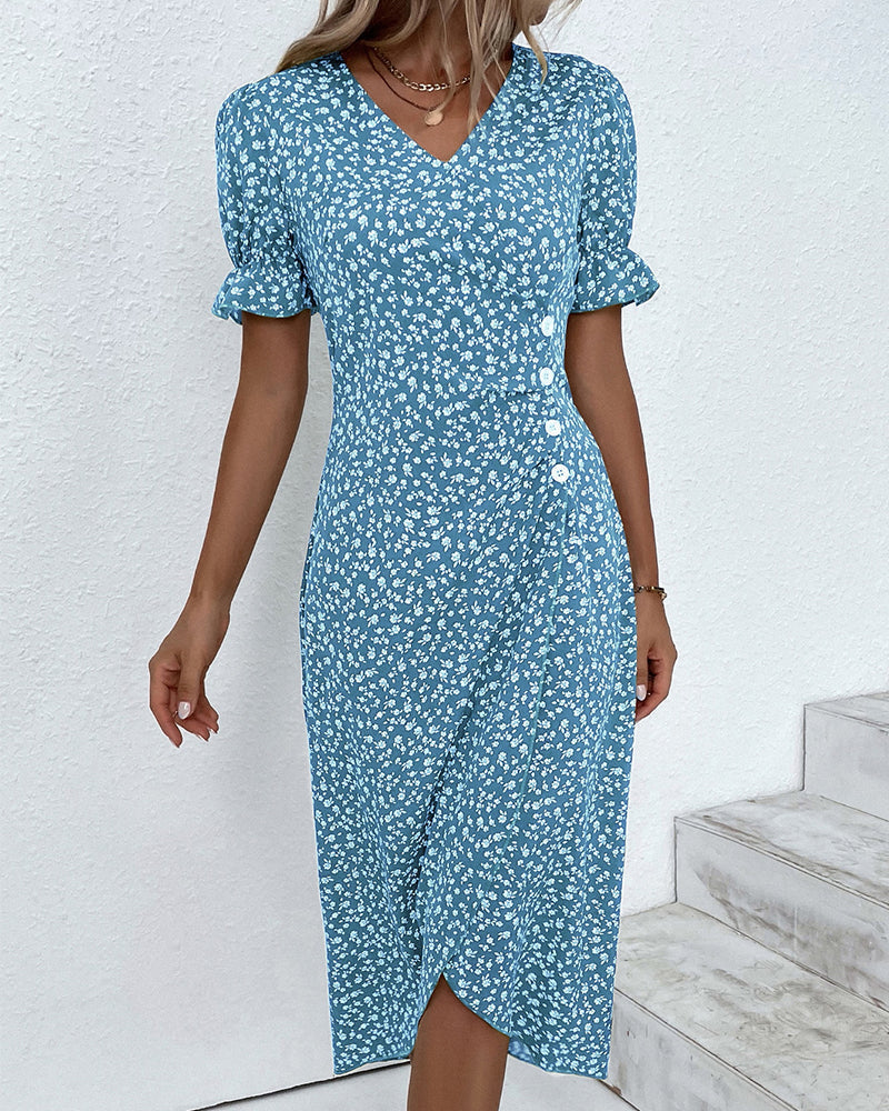 Tilda - Robe Boutonnée Raffinée