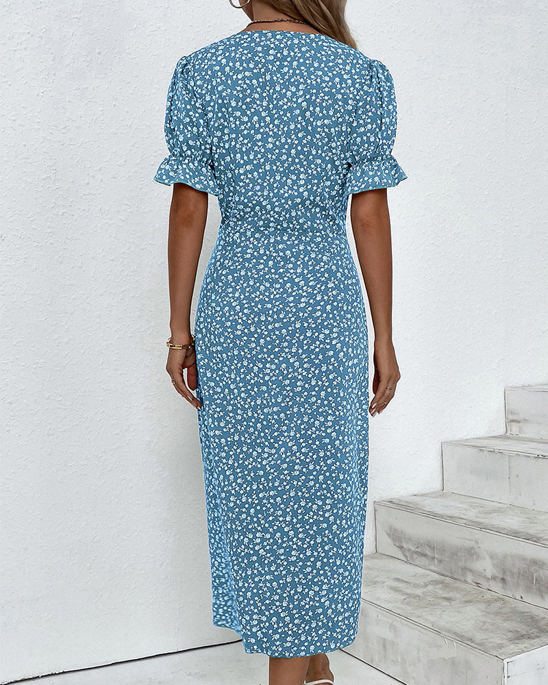 Tilda - Robe Boutonnée Raffinée