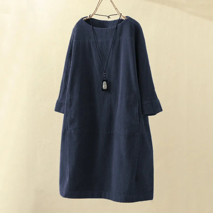 Eugénie - Robe En Velours Côtelé
