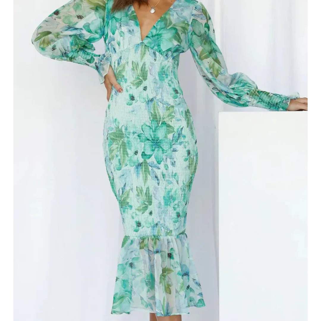 Rosette - Robe Midi À Fleurs