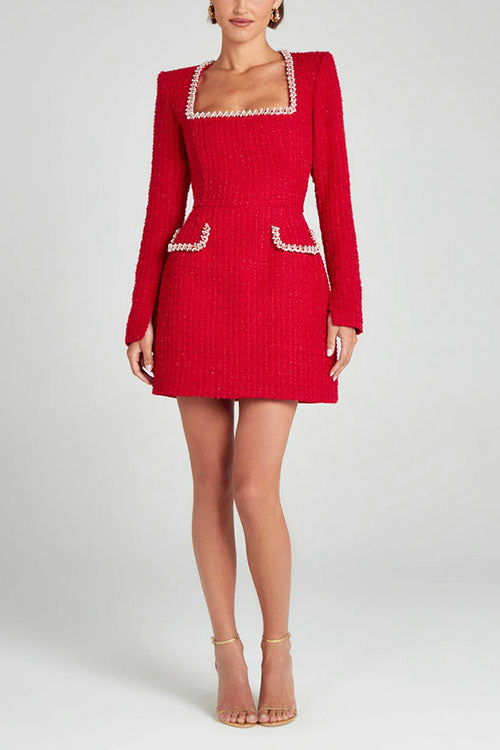 Sophie - Robe longue à encolure en U