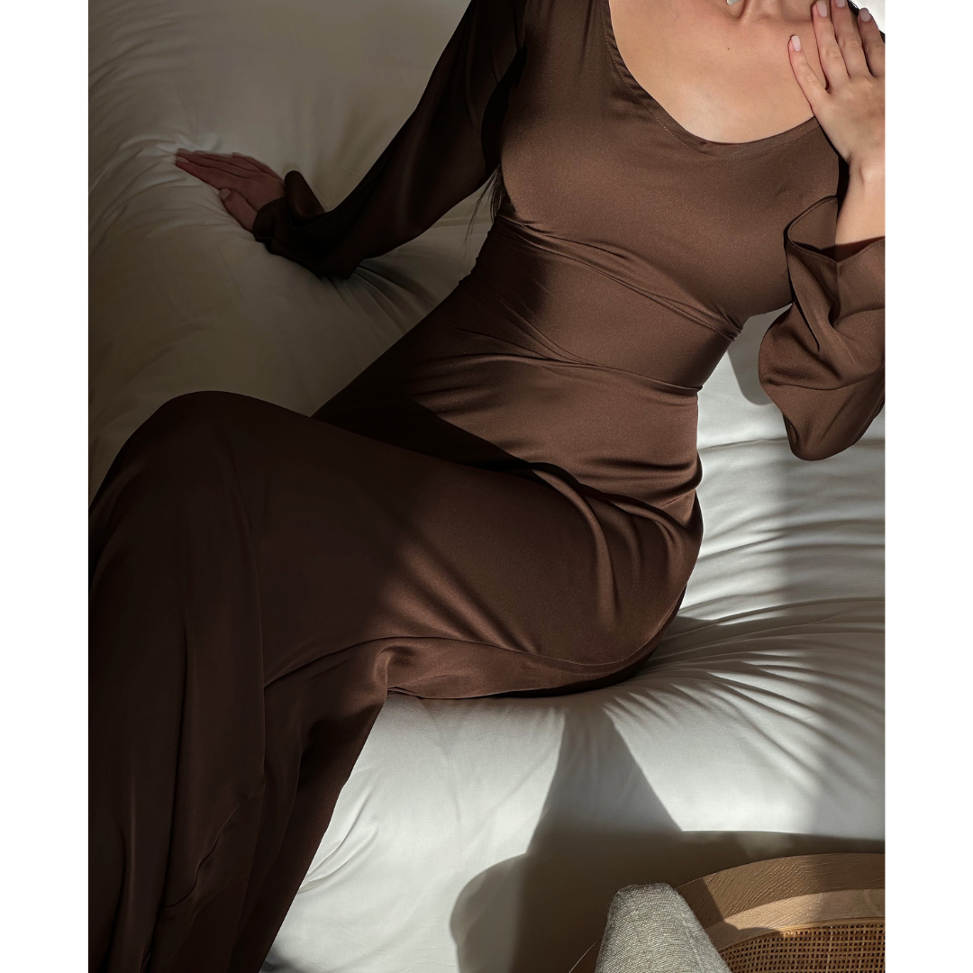 Rosemonde - Robe De Soirée Élégante À Manches Longues