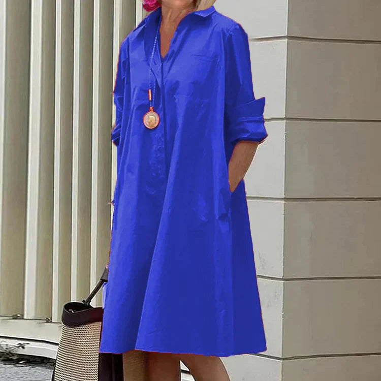 Léa - Robe Chemise Chic Et Élégante