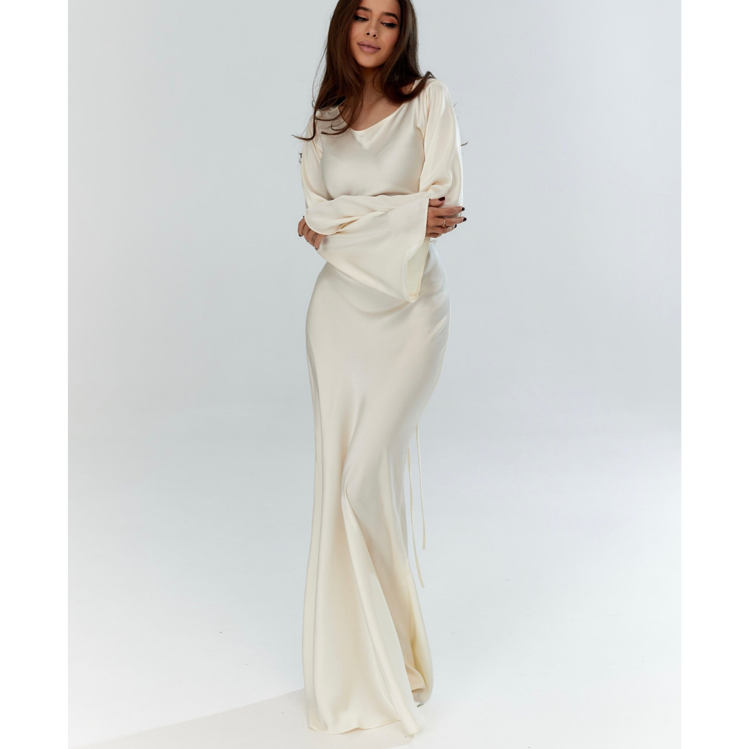 Rosemonde - Robe De Soirée Élégante À Manches Longues