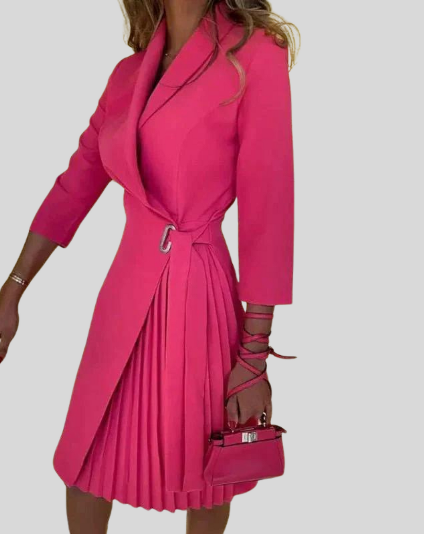 Aurélie - Robe Blazer Élégante - Longueur Au Genou Et Style