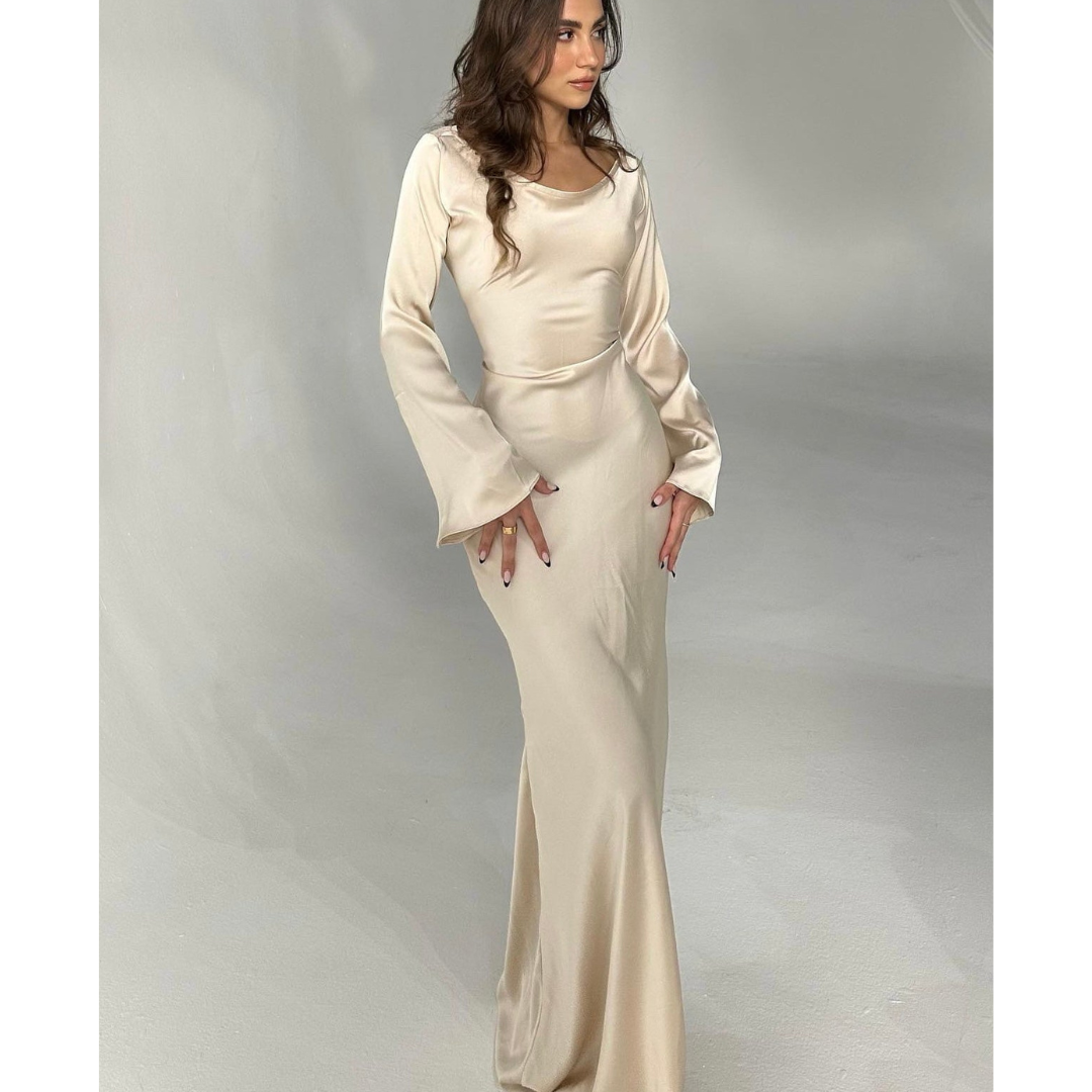Rosemonde - Robe De Soirée Élégante À Manches Longues
