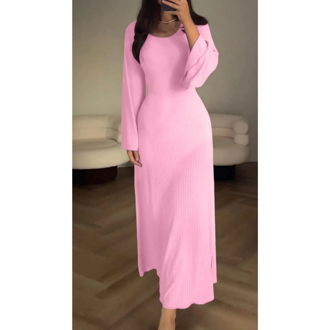 Brigitte - Robe longue à manches longues