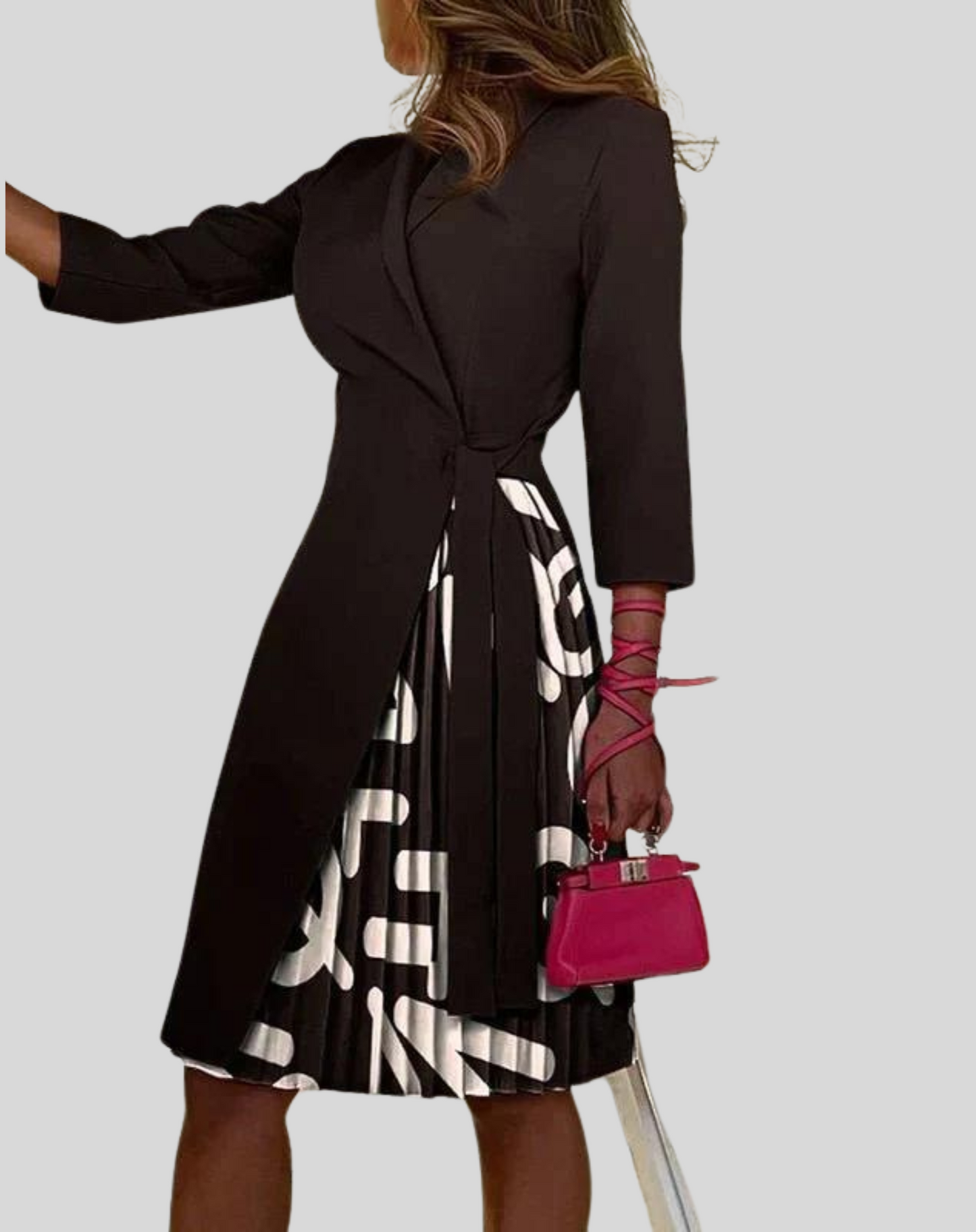 Aurélie - Robe Blazer Élégante - Longueur Au Genou Et Style