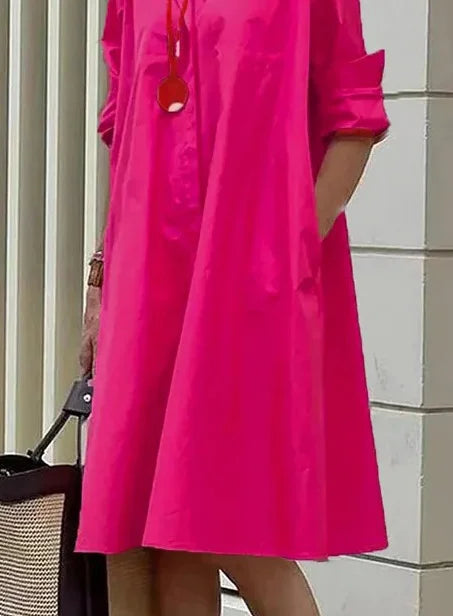 Léa - Robe Chemise Chic Et Élégante