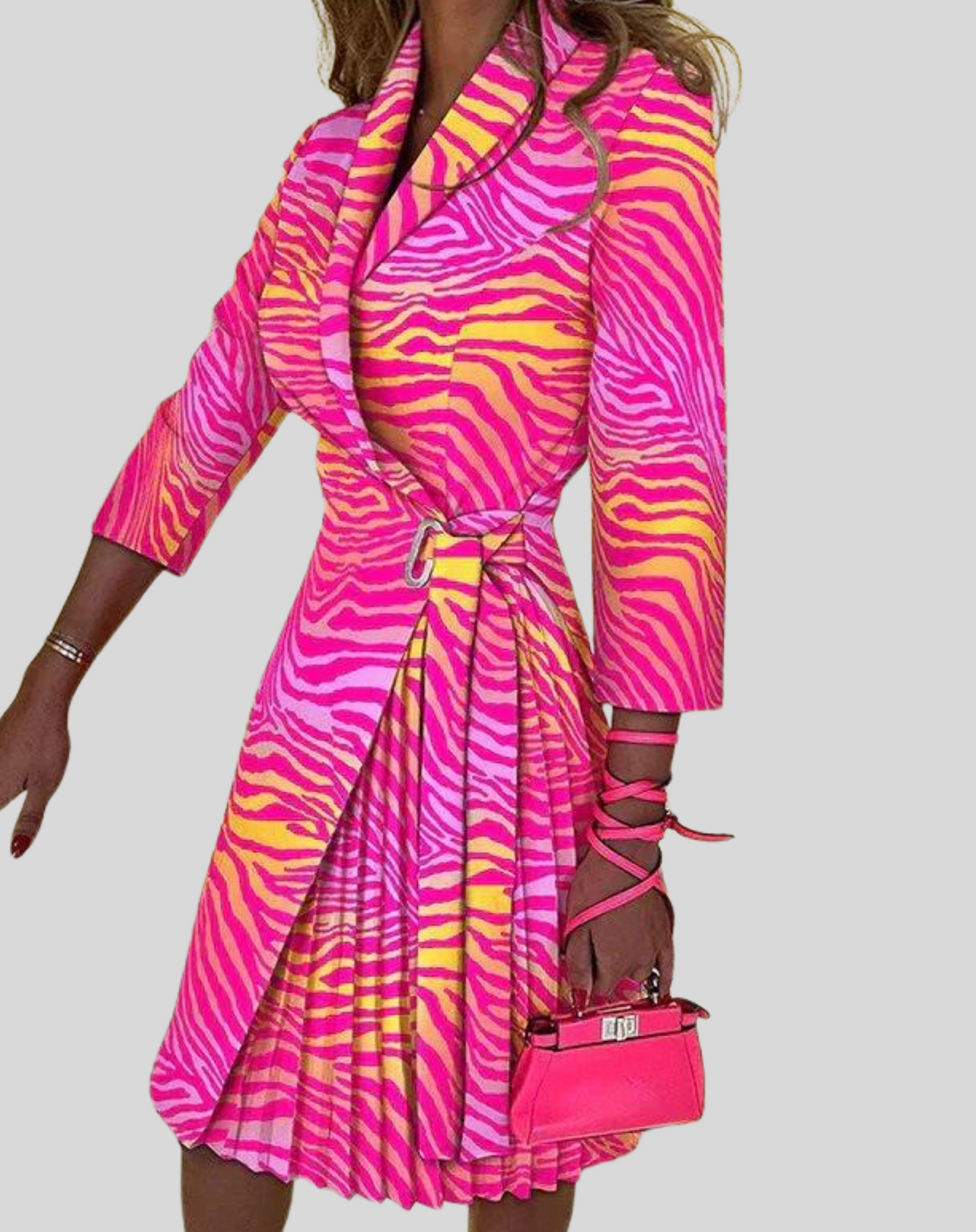 Aurélie - Robe Blazer Élégante - Longueur Au Genou Et Style