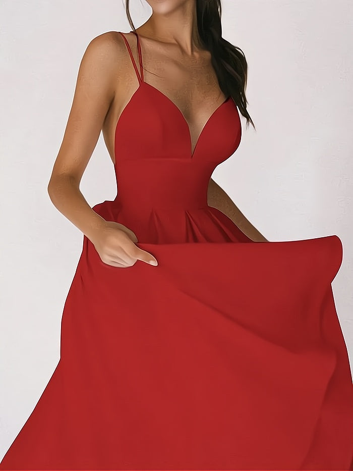 Jeanne - Robe Élégante Avec Col En V
