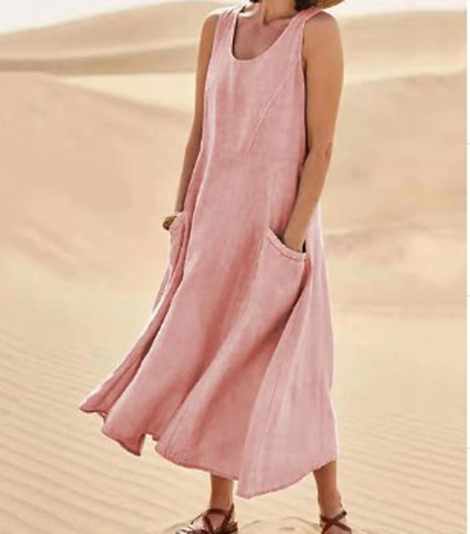 Murielle - Robe En Coton Avec Poches