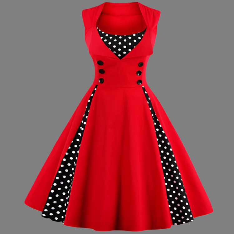Chérie - Robe vintage flatteuse