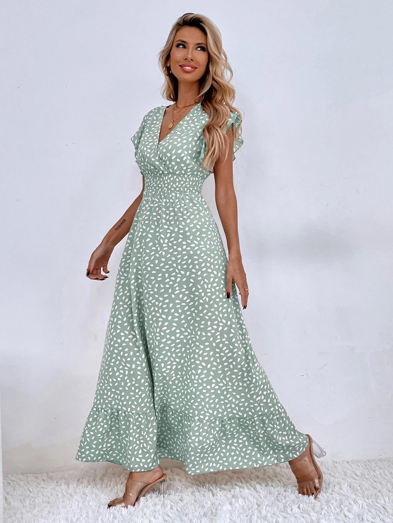 Céleste - Robe Maxi À Pois