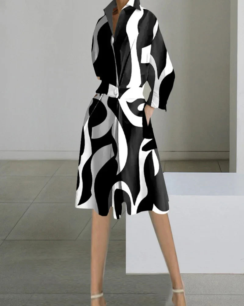 Solange - Robe Midi Élégante