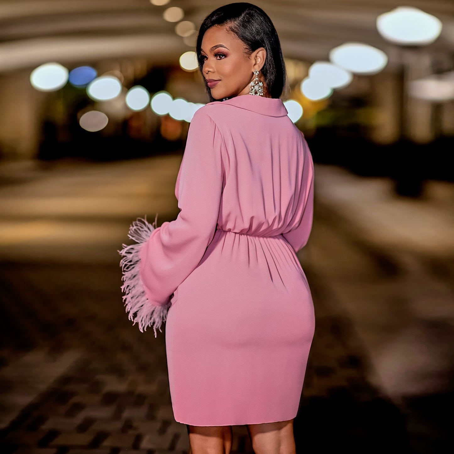 Liliane - Robe Mini Enveloppe - Décolleté en V
