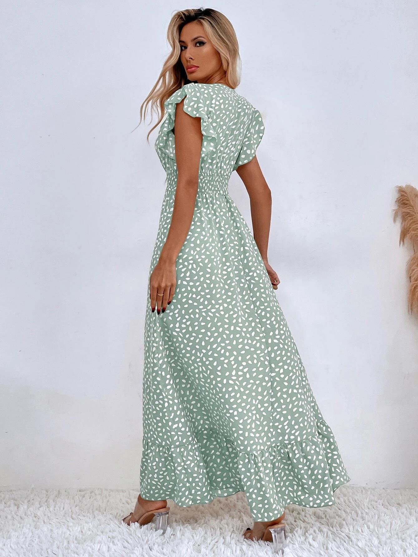 Céleste - Robe Maxi À Pois