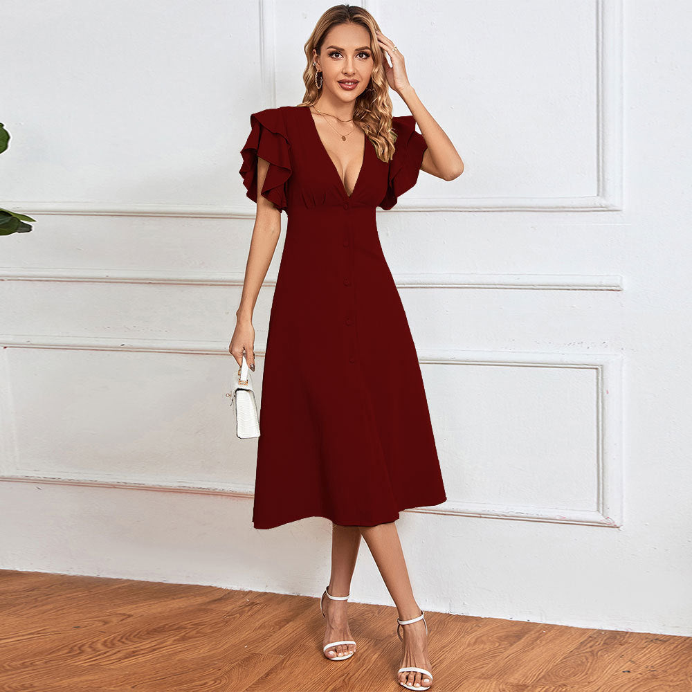 Séraphine - Robe Midi Élégante
