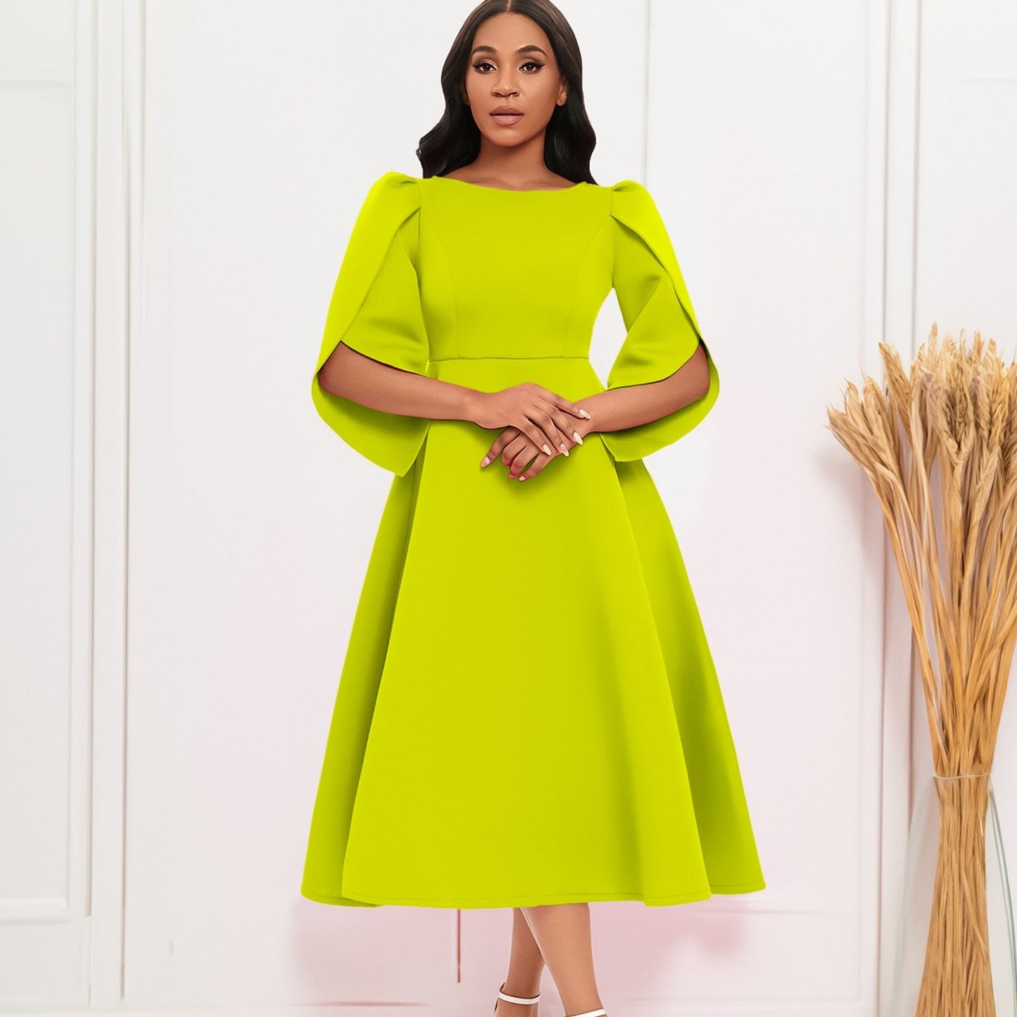 Carole - Robe À A-Ligne Élégante