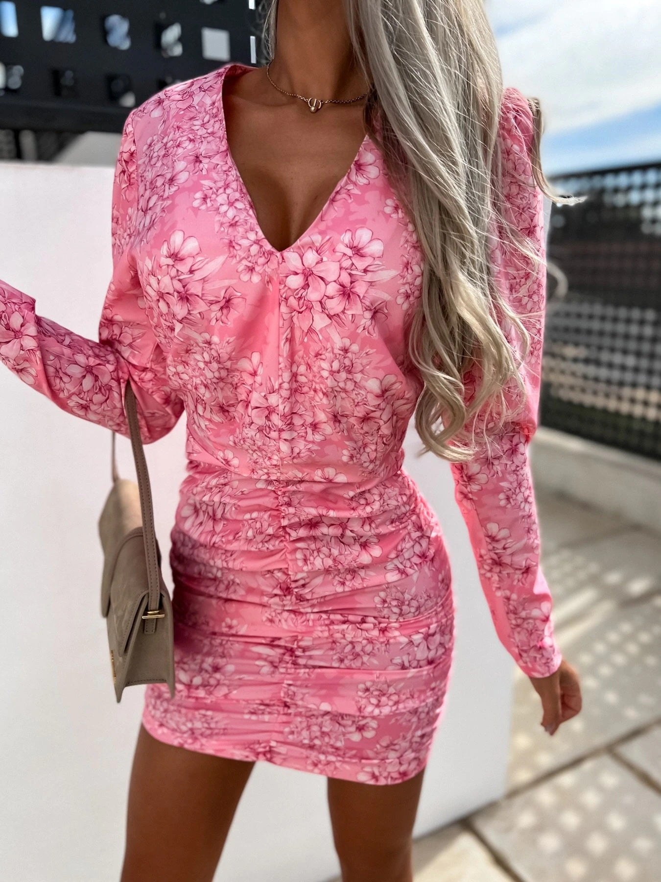 Sylviane - Robe Mini Fleurs