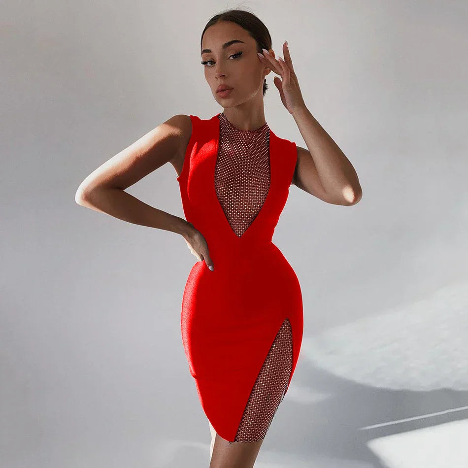 Azurine - Robe Mini Diamant
