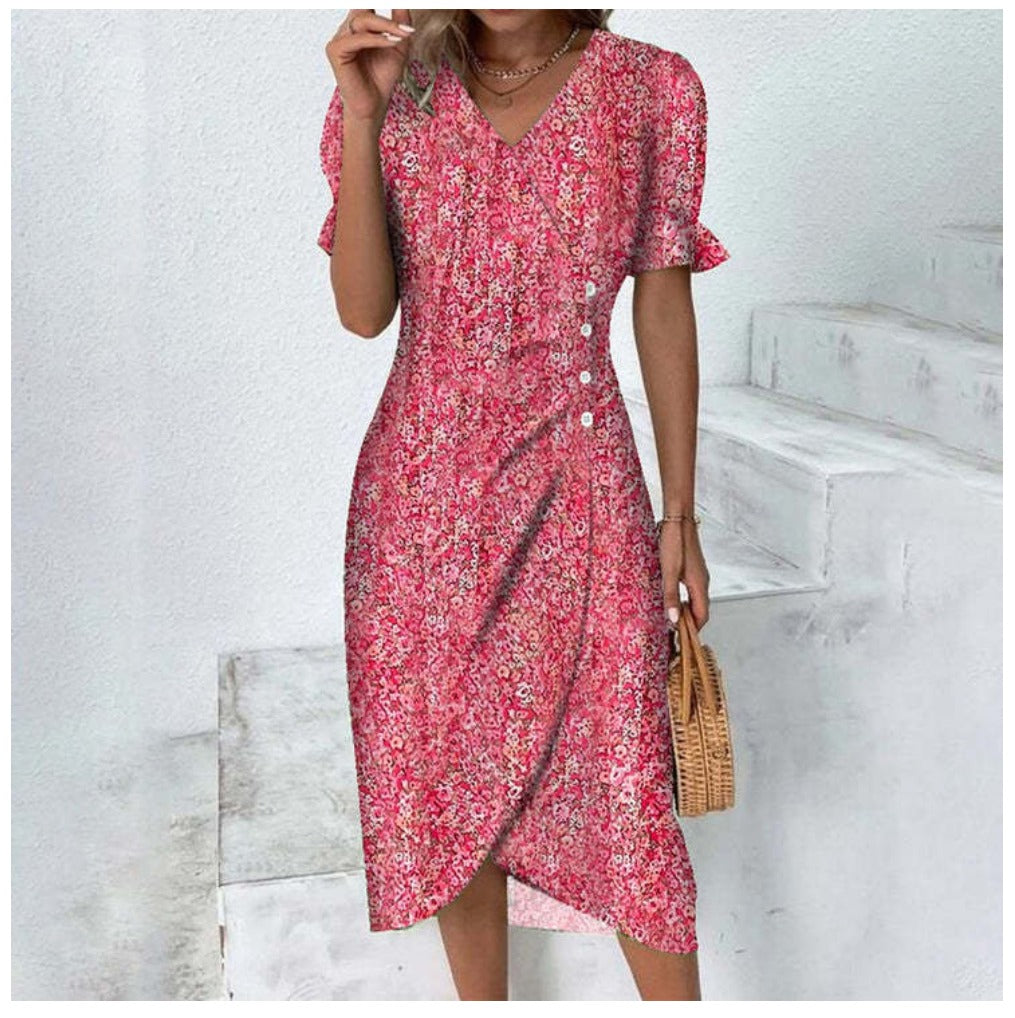 Tilda - Robe Boutonnée Raffinée