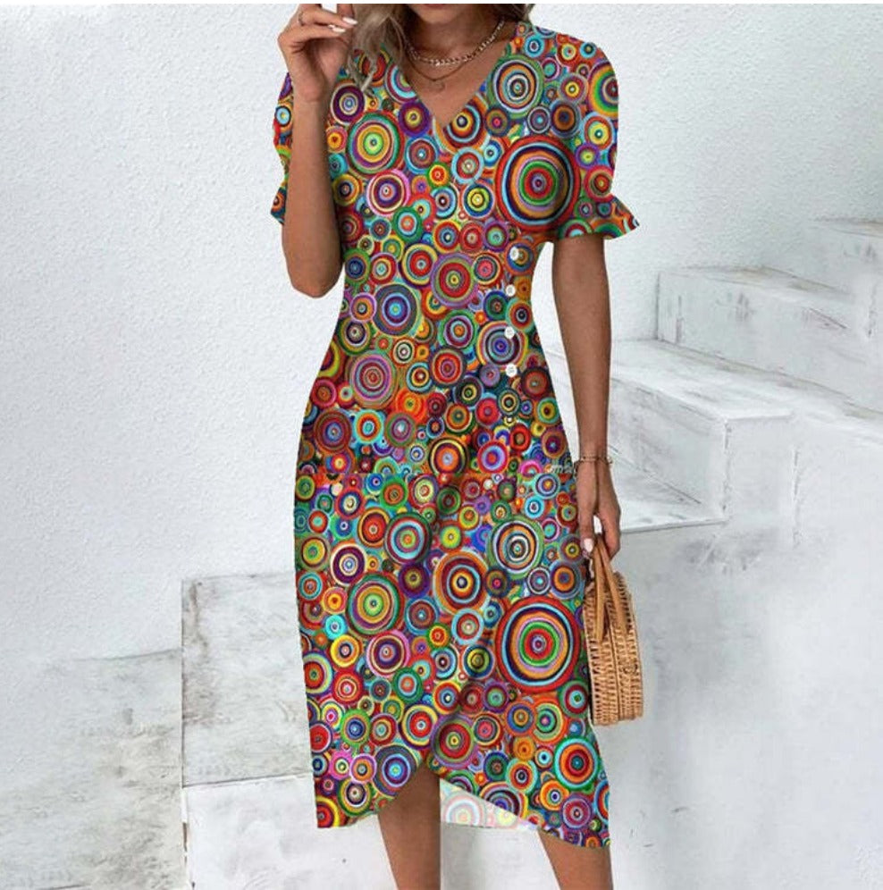 Tilda - Robe Boutonnée Raffinée