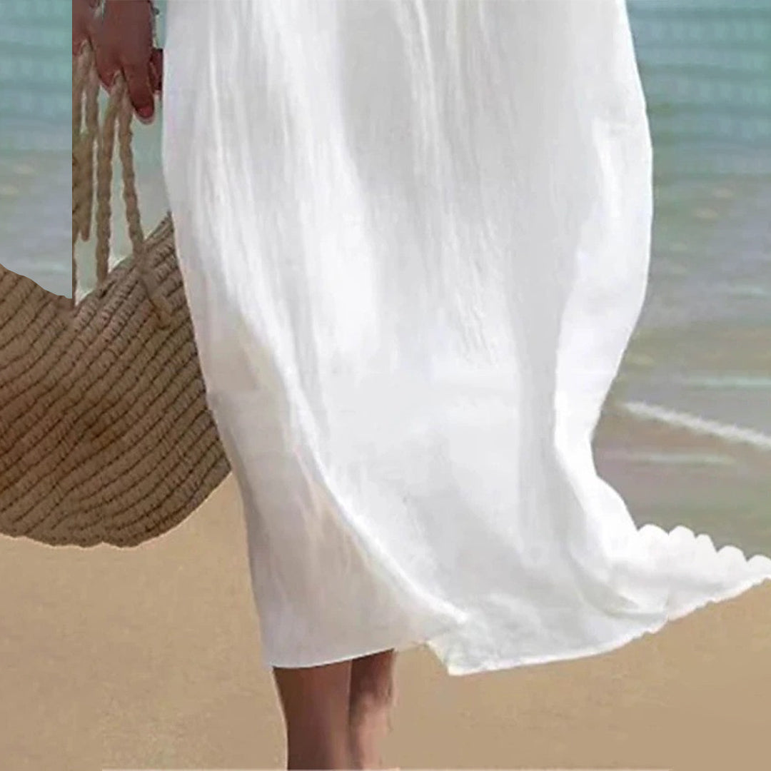 Émilie - Robe d'été blanche