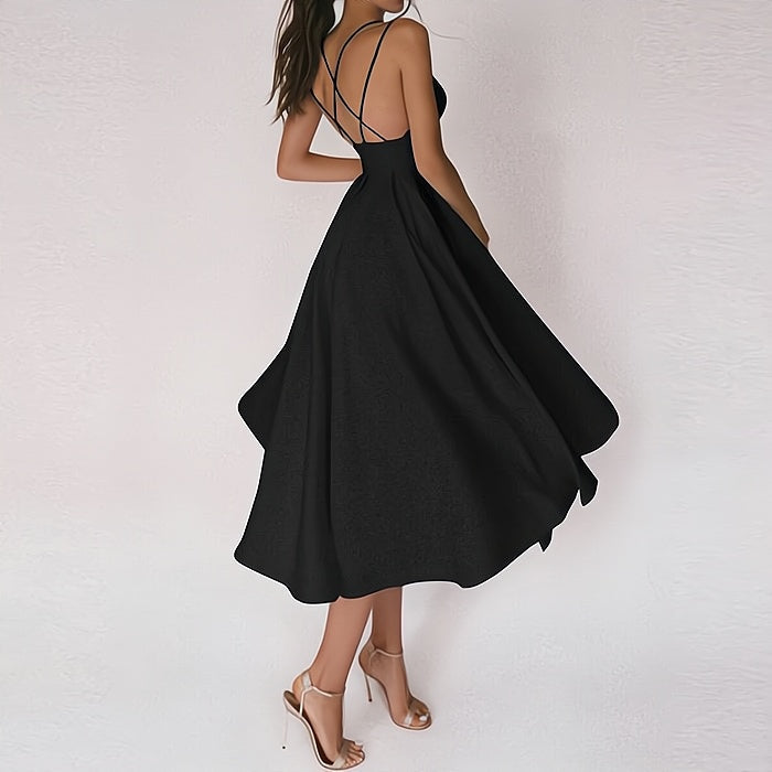 Jeanne - Robe Élégante Avec Col En V