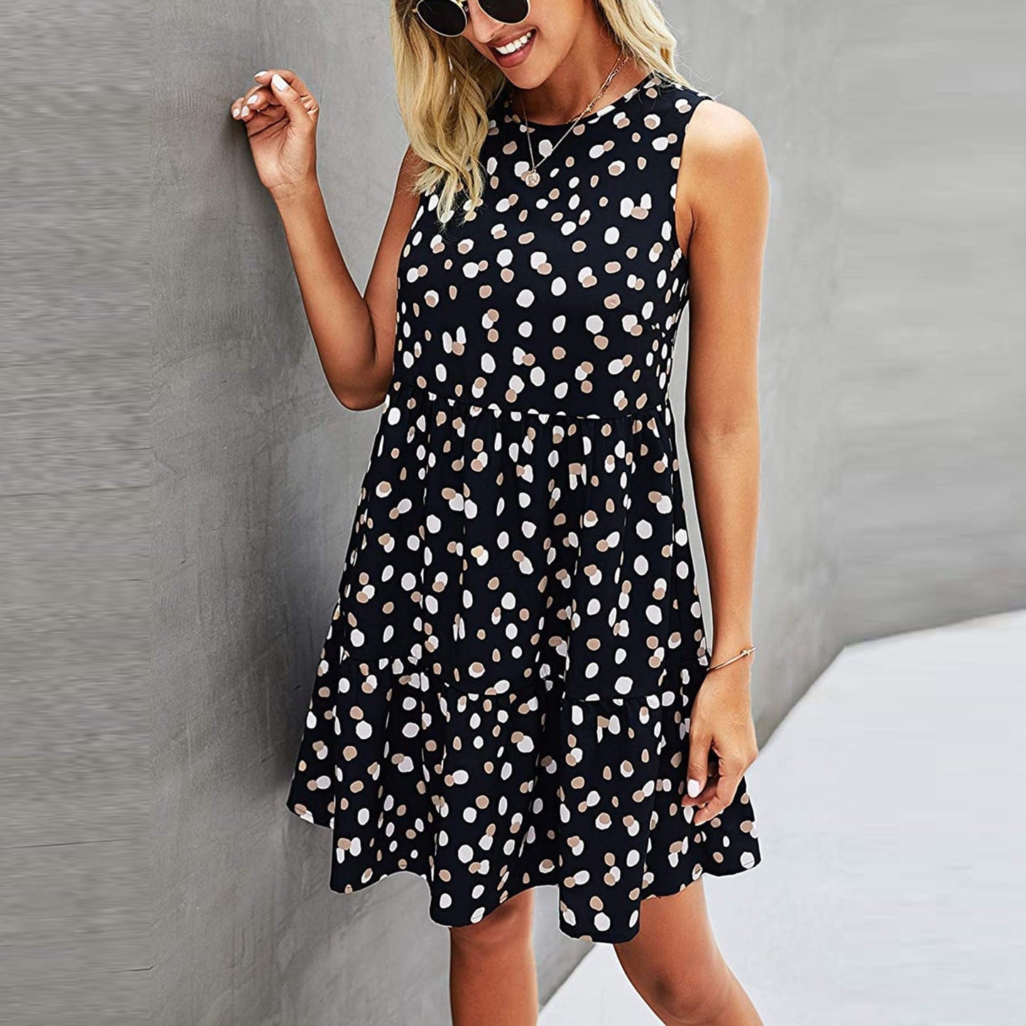 Cléophée - Robe à pois ludique