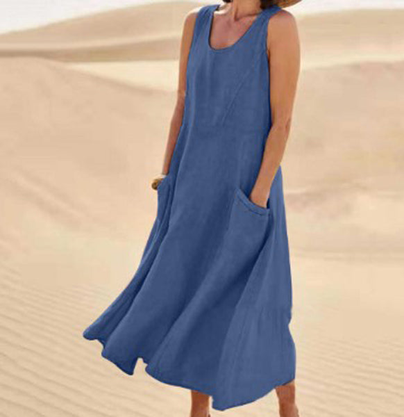 Murielle - Robe En Coton Avec Poches