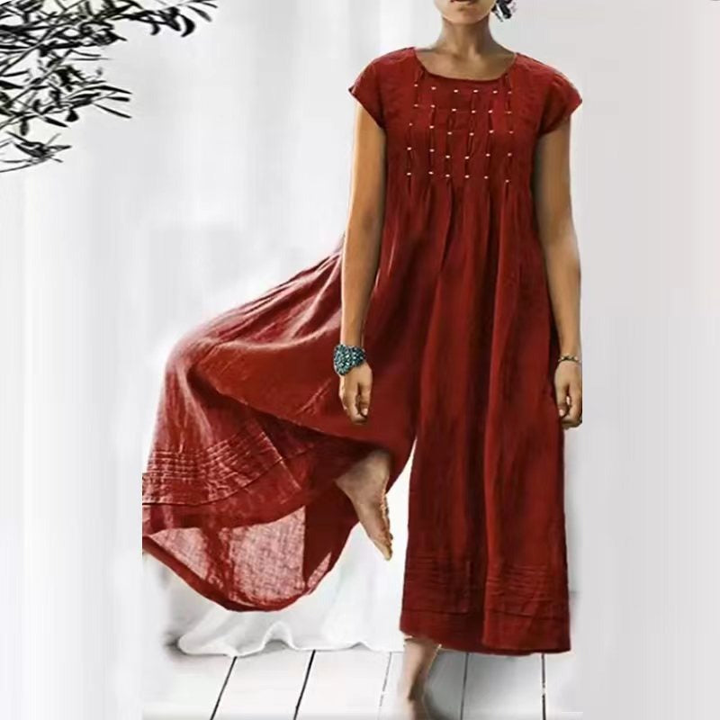 Vicentia - Combinaison Sans Manches Avec Jambes Larges Et Coupe Moderne
