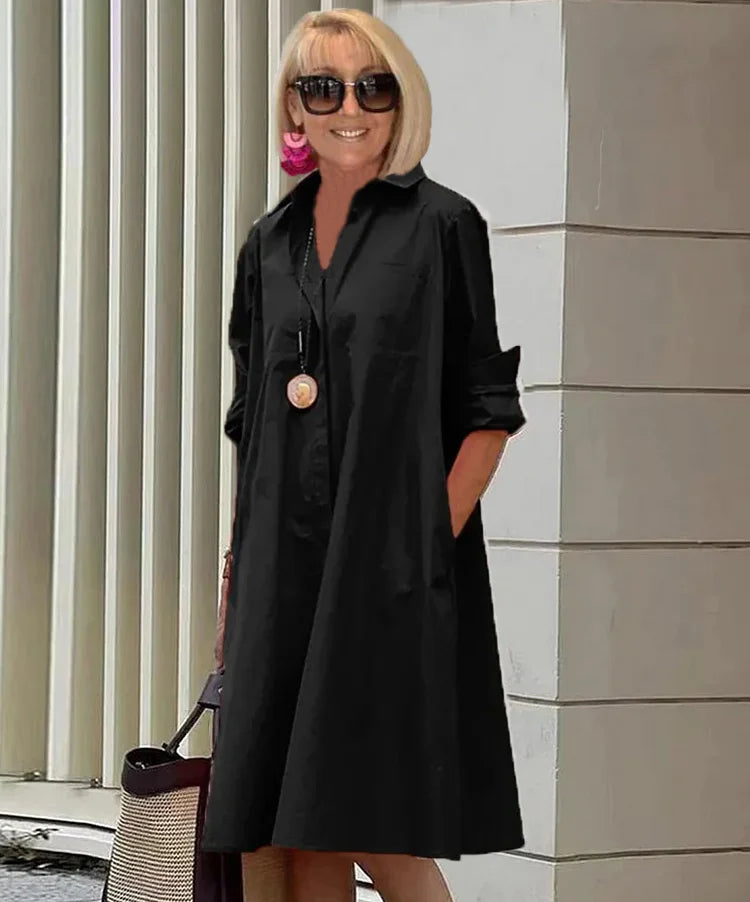 Léa - Robe Chemise Chic Et Élégante