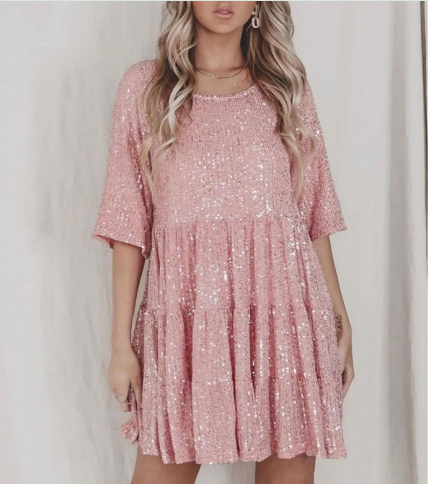 Cécile - Robe Mini Paillettes