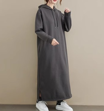Mirelda - Robe À Capuche Longue