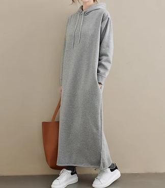 Mirelda - Robe À Capuche Longue