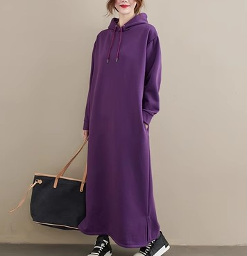 Mirelda - Robe À Capuche Longue