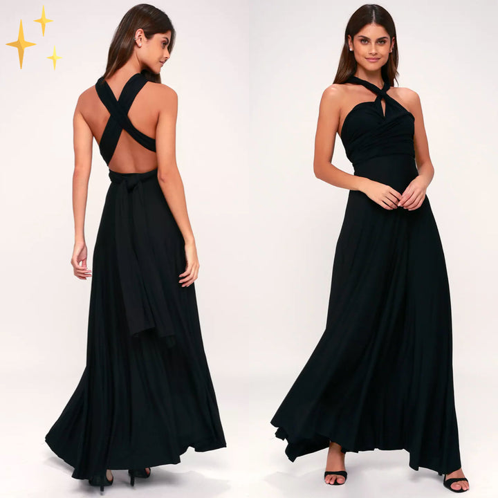 Valentine - Robe Portefeuille À Col En V Et Coupe Élégante