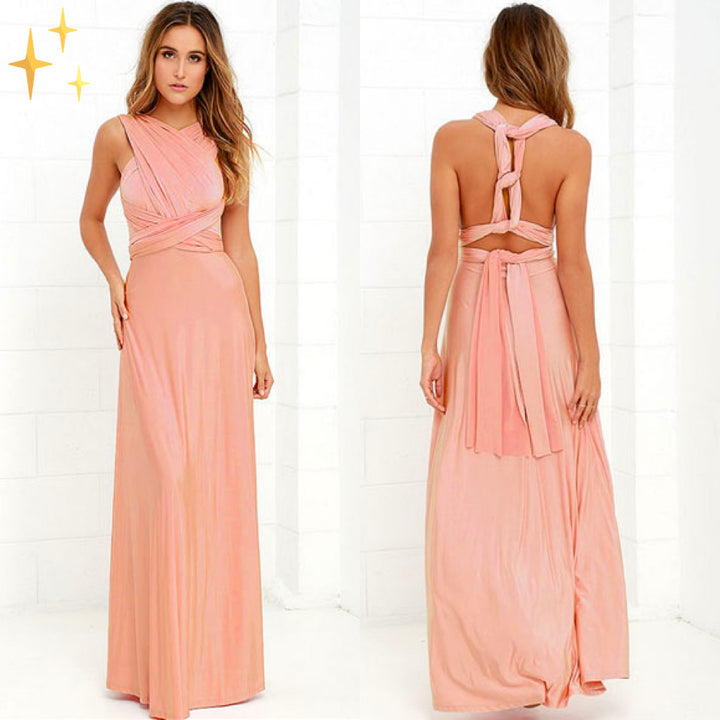 Valentine - Robe Portefeuille À Col En V Et Coupe Élégante