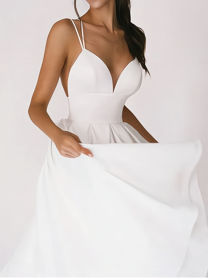 Jeanne - Robe Élégante Avec Col En V