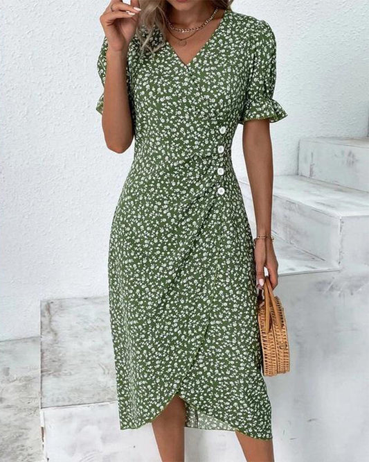Tilda - Robe Boutonnée Raffinée
