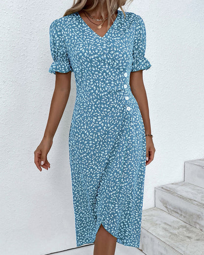Tilda - Robe Boutonnée Raffinée