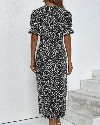 Tilda - Robe Boutonnée Raffinée