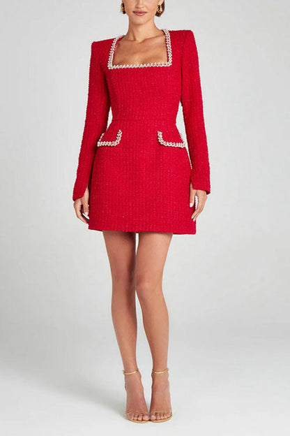 Sophie - Robe longue à encolure en U
