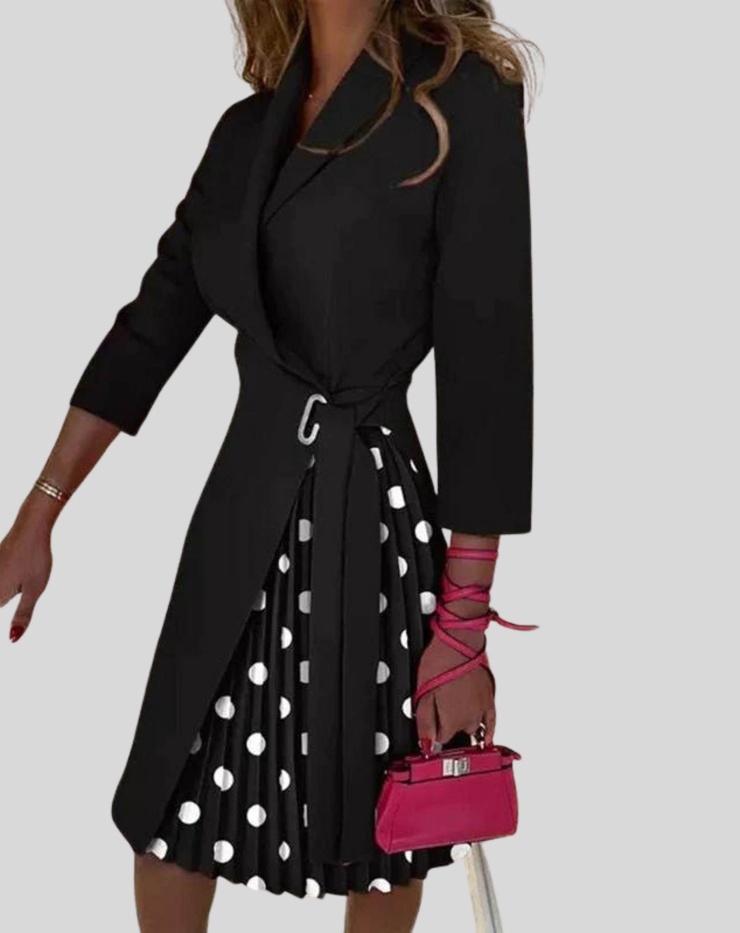 Aurélie - Robe Blazer Élégante - Longueur Au Genou Et Style