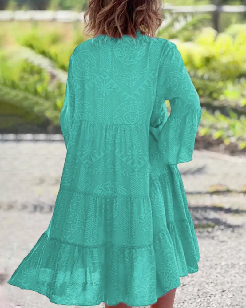 Yvonne - Robe bohème géométrique