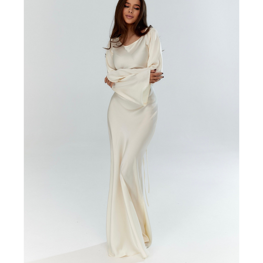Rosemonde - Robe De Soirée Élégante À Manches Longues