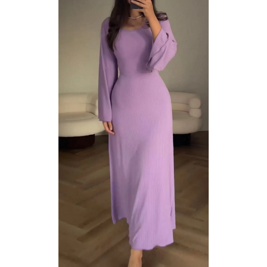 Brigitte - Robe longue à manches longues