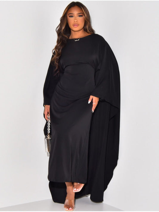 Alice - Robe Élégante À Manches Chauve-Souris